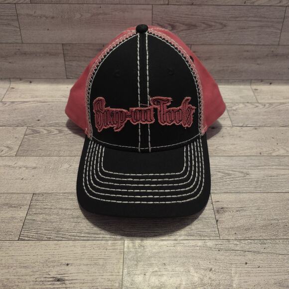 Snap-On Tools Black & Pink Wild Impact Hook & Loop Women's Cap Hat - Picture 1 of 5